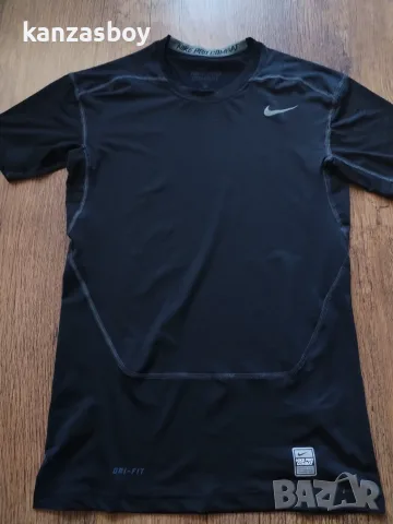 nike pro combat - страхотна мъжка тениска Л КАТО НОВА, снимка 5 - Тениски - 55694767