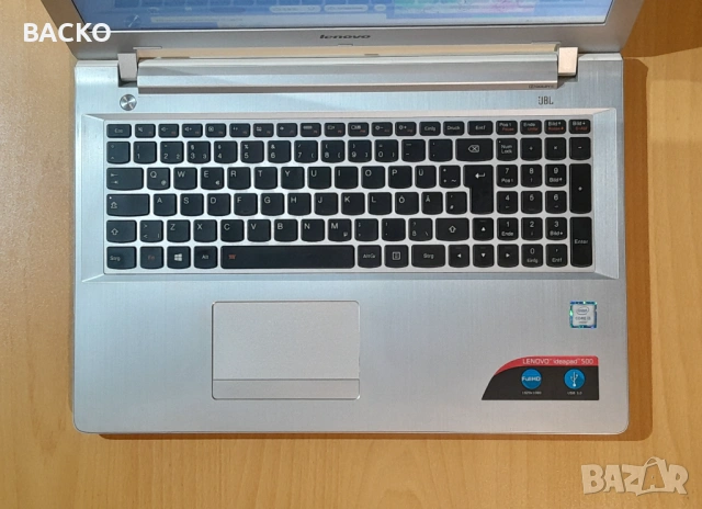 Лаптоп LENOVO IdeaPad 500 / I5-6200U / 120Gb SSD / 8Gb DDR3L, снимка 2 - Лаптопи за работа - 54578465