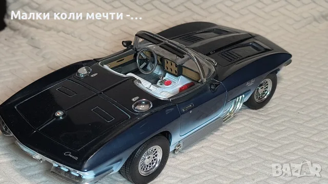 Метална количка Chevrolet Corvette Mako Shark - Мащаб 1:18, снимка 4 - Колекции - 55441403