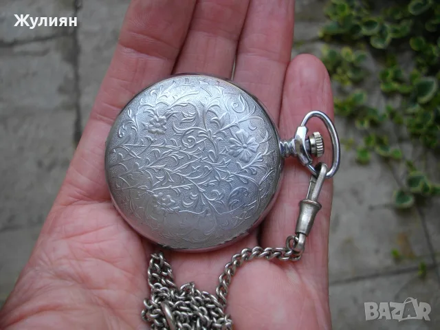 ДЖОБЕН ЧАСОВНИК МЪЛНИЯ МОЛНИЯ КАПАК КАТО НОВ + КЮСТЕК , снимка 4 - Джобни - 55321604