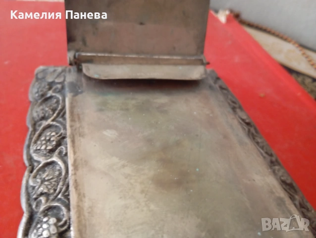 Винтидж посребрен обков за бележник, снимка 4 - Антикварни и старинни предмети - 54691889