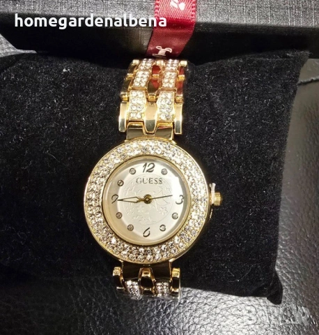 Дамски луксозни часовници с кристали — метална верижка — различни модели и цветове, снимка 3 - Дамски - 54233069