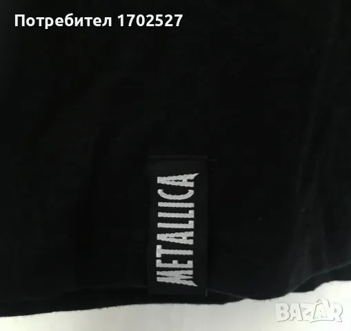 Metallica Ninja Star T-Shirt (тениска на Metallica с бродирано лого, размер M), снимка 3 - Тениски - 55333737