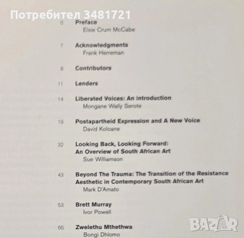 Освободени гласове - съвременно изкуство от Южна Африка / Liberated Voices, снимка 3 - Изкуство, музика, кино и фотография - 55065410