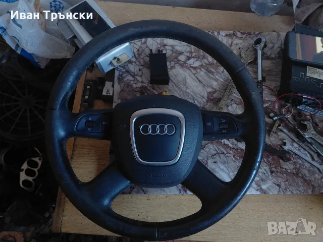 Мултифункционален четирилъчев волан с Airbag за Audi A6 C6 / A4 B7 / A8