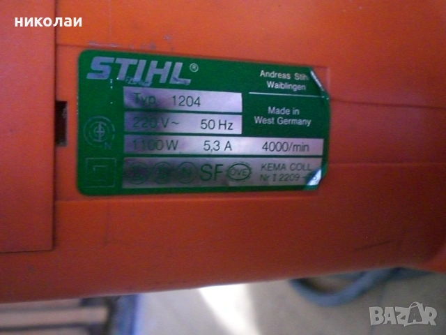 STIHL ел. резачка за дърва оригинална, снимка 9 - Други - 49569360