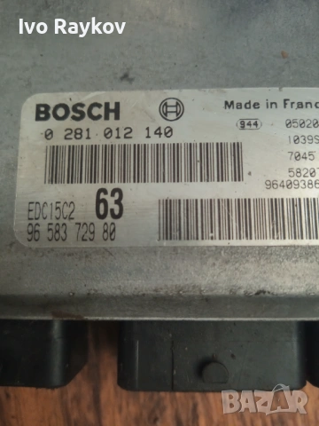 компютър , ECU , PEUGEOT 307 2.0 HDI , 0281012140 , 9658372980, снимка 4 - Части - 54885192