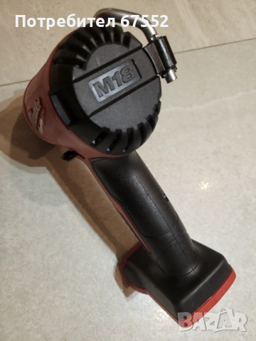 Пистолет за горещ въздух Milwaukee M18 BHG. Само тяло., снимка 6 - Други инструменти - 52343140
