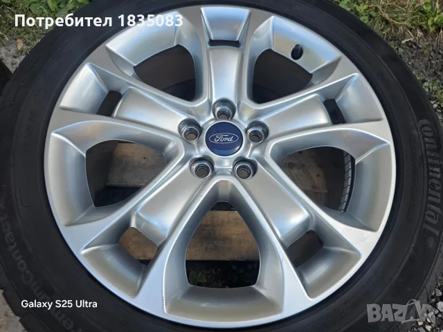 Лети джанти 18ки 5х108 Ford + летни гуми 235/50/18 Continental, снимка 7 - Гуми и джанти - 55467794