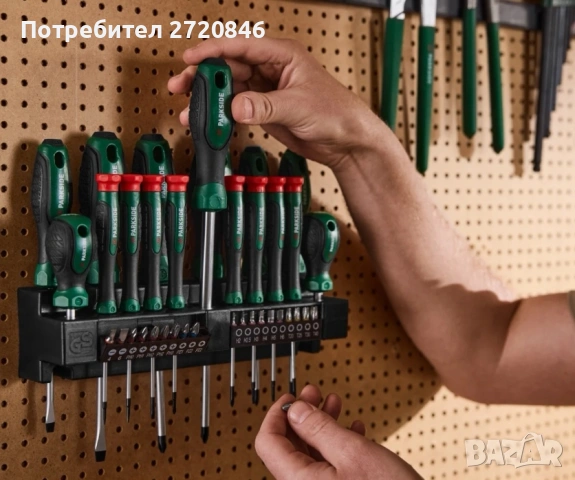 комплект отвертки 37 части Парксайд /Parkside , снимка 2 - Отвертки - 54281188