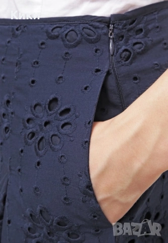 Стилна пола-панталон в син цвят, снимка 6 - Поли - 54247594