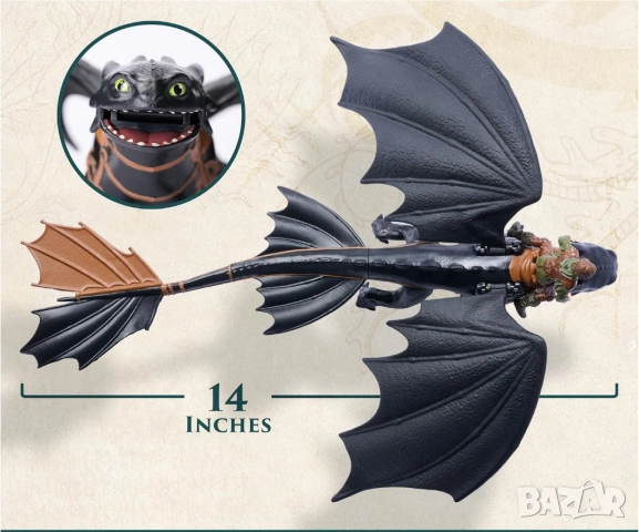 Как да си дресираш дракон: Беззъб и Хълцук/ How to train your dragon, снимка 5 - Фигурки - 54605516