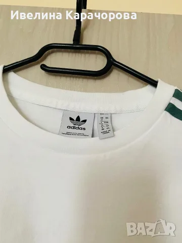 Дамска памучна тениска Adidas, снимка 6 - Тениски - 55343539