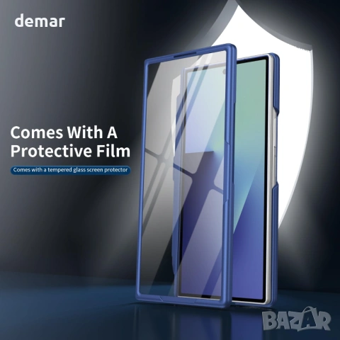 Магнитен калъф Mag-Safe за Samsung Z Fold4 със стилус, протектор за екран - син, снимка 7 - Калъфи, кейсове - 54689805