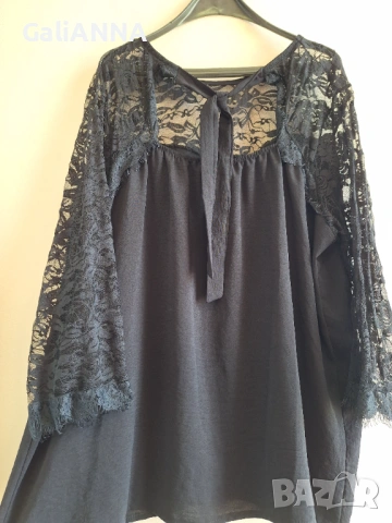 СТРАХОТНА ТУНИКА С ДАНТЕЛА 2XL-3XL, снимка 6 - Туники - 54813081