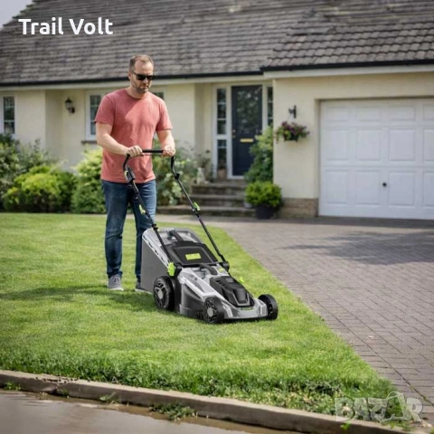 Електрическа косачка 2400W | 43 см ширина | 50л кош | 5 степени, снимка 5 - Градинска техника - 54774483