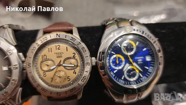 Лот часовници Fossil , снимка 3 - Мъжки - 55417454