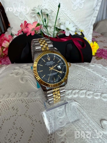 Rolex Нов Мъжки Часовник Кварцов Механизъм Ролекс , снимка 2 - Мъжки - 54722410