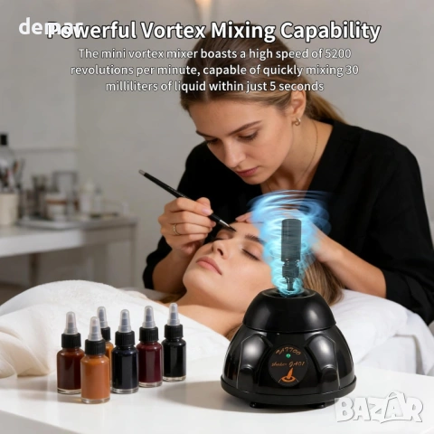 Мини вихров миксер с функция за докосване, 5200 об/мин 30 мл, снимка 2 - Други стоки за дома - 54065425