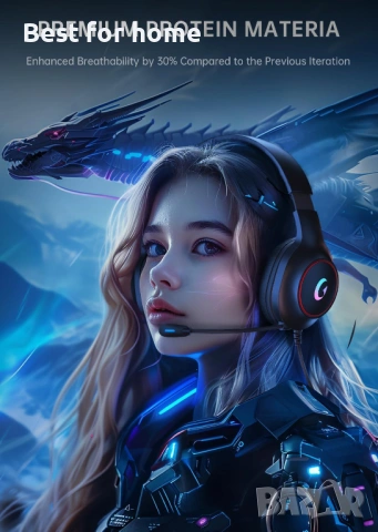 Syndesmos CM7002 геймърски слушалки за PS5, PS4, PC, Mac, Switch, Xbox Series, снимка 6 - Слушалки и портативни колонки - 54147450