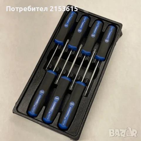 Cornwell Tools 7 части Torx отвертки тип звезда T8 - T30, снимка 3 - Отвертки - 55648261