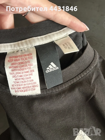 Adidas черна тениска, снимка 4 - Тениски - 55614942