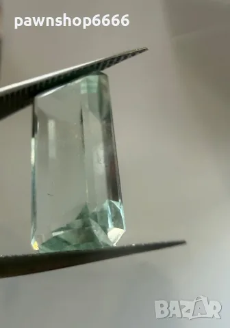 Естествен аквамарин 5.65 ct – Emerald Cut – естествен скъпоценен камък, снимка 4 - Други - 55394422