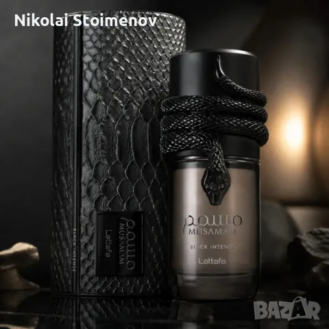 Lattafa Musamam Black Intense 100 мл – Луксозен парфюм за него и нея с дървесен аромат, уд, какао и , снимка 3 - Мъжки парфюми - 55408689