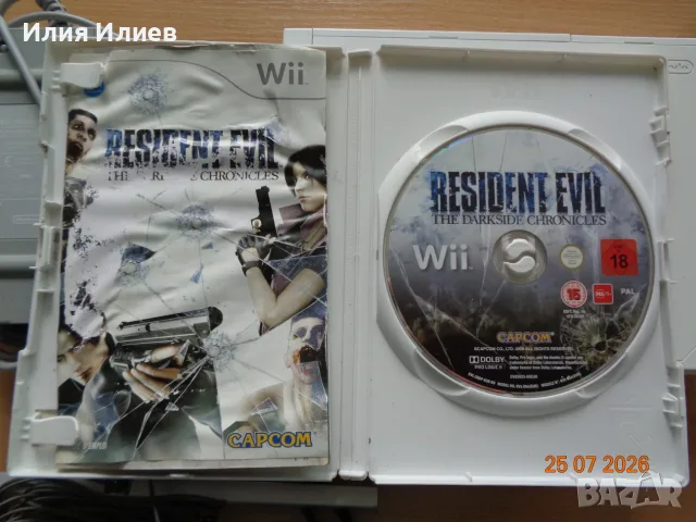 Nintendo Wii set with Resident Evil The Darkside Chronicles , снимка 5 - Nintendo конзоли - 55413501