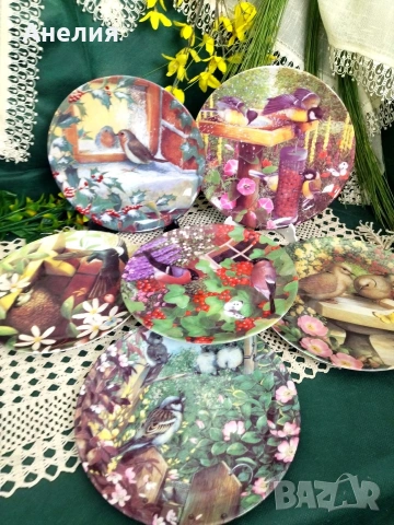 6 чинии за стена Coalport Англия , снимка 17 - Декорация за дома - 54233352