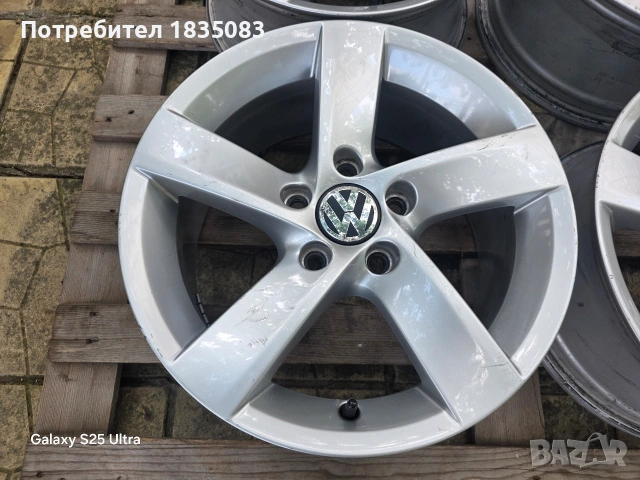 Лети джанти 16ки 5х112 VW, снимка 5 - Гуми и джанти - 55262193