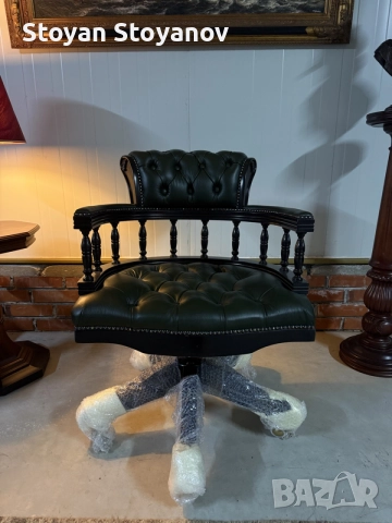 Chesterfield /Честърфийлд Луксозен капитански офис стол, снимка 11 - Столове - 55286389
