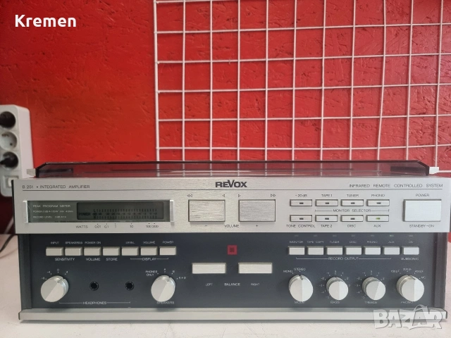 Усилвател REVOX B 251, снимка 7 - Ресийвъри, усилватели, смесителни пултове - 55133293