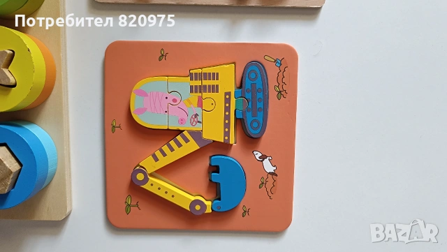 Занимателни дървени играчки за бебе, снимка 5 - Игри и пъзели - 55070711