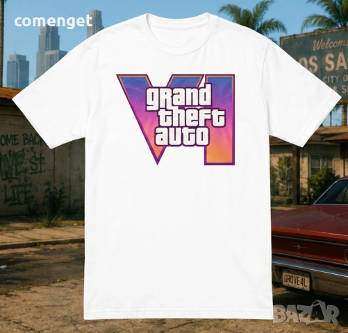 NEW 2026! Тениски GTA 6 - 5 цвята! Или поръчай модел с ТВОЯ идея!, снимка 4 - Тениски - 55145328