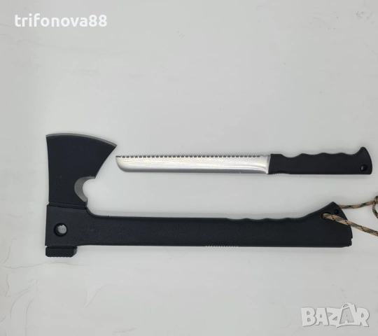 Комплект брадва с трион и магнезиева запалка 
, снимка 10 - Ножове - 54234201