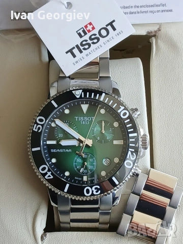 Нов часовник Tissot SEASTAR 1000 Chronograph T120.417.11.091.01 46mm, снимка 2 - Мъжки - 54602084