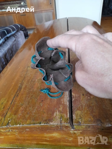 Стара кожена кесия #5, снимка 5 - Други ценни предмети - 54230048