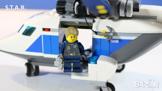 Лего Полицейско преследване с хеликоптер 60138 Lego Police High Speed Chase with Helicopter, снимка 5 - Конструктори - 52417720