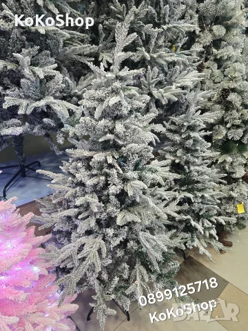 Елха с 3D и 2D клони, заснежена елха, луксозна заснежена елха/Коледна елха/елха, снимка 5 - Декорация за дома - 42733754
