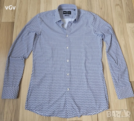 Мъжка риза Boss Slim Fit P-ROAN-kent Shirt - М, снимка 3 - Ризи - 54414517