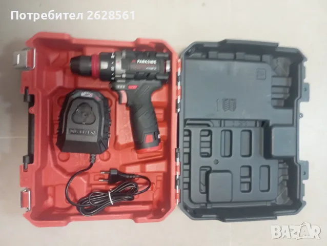 Продавам комплект акумулаторна бормашина с батерия и зарядно