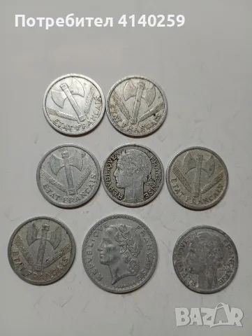 ФРАНЦИЯ МОНЕТИ 5 ФРАНКА 1945 Г , снимка 6 - Нумизматика и бонистика - 55400353