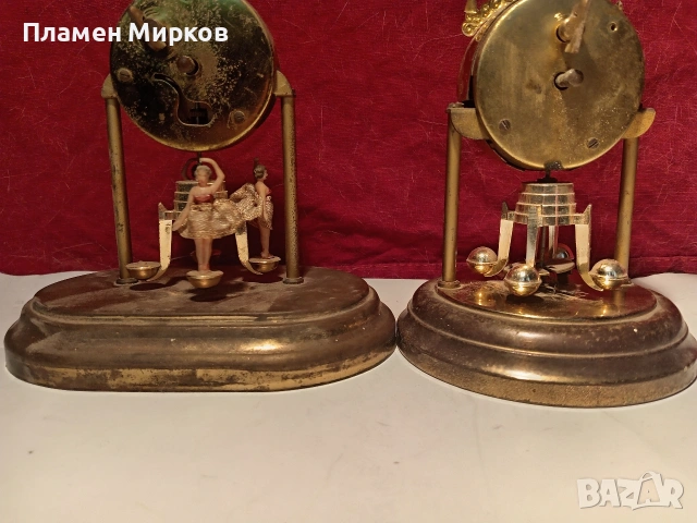 Два германски настолни часовника Scmid, снимка 4 - Антикварни и старинни предмети - 55266798