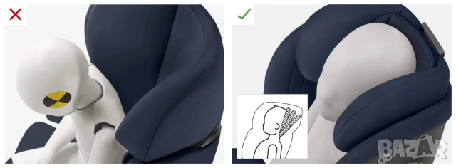 Детско столче за кола Cybex GB Gold Everna-Fix / Cybex Group 1/2/3 ISOFIX 9–36 кг Night Blue [НОВО], снимка 4 - Столчета за кола и колело - 54948946