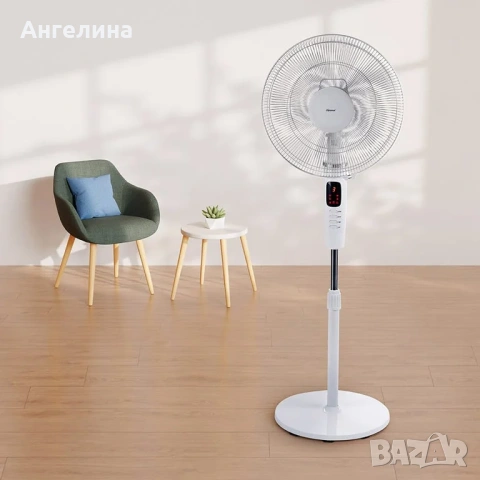 Вентилатор на стойка 16'' Diplomat DFX-500RC, 60W, таймер, LED, дист. упр-е, снимка 9 - Вентилатори - 55129255