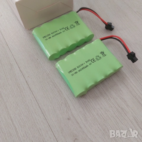Комплект 2бр. Акумулаторни Батерии 6V 2400mAh Ni-MH за RC Коли и Играчки, Трапец, SM-2P, снимка 4 - Друга електроника - 54933984