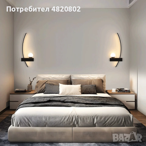 Lumosphere – минималистична LED стенна лампа (комплект от 2 броя), снимка 3 - Друга електроника - 54561422