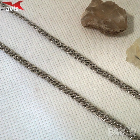 Синджир с платинено покритие 251107, снимка 2 - Колиета, медальони, синджири - 54707961