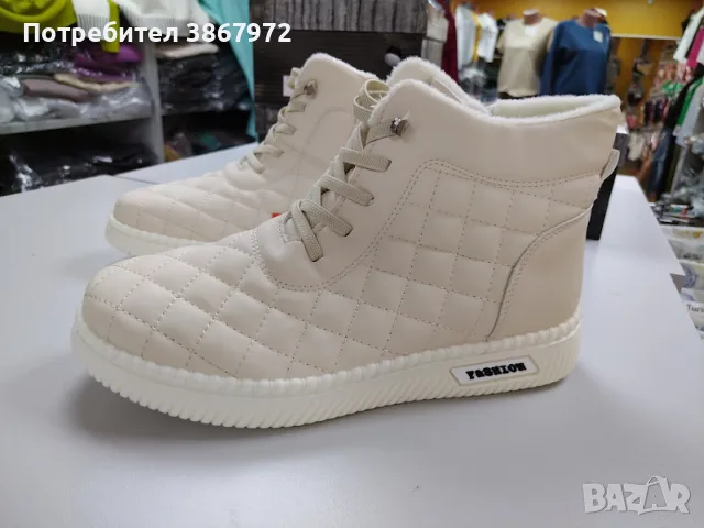 Дамски боти с цип и ластични връзки, снимка 2 - Дамски боти - 55579984